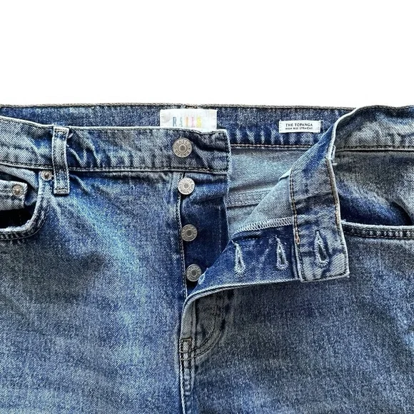 Rails Topanga High Rise Straight Button Fly Jeans Size 30 - Picture 6 of 14